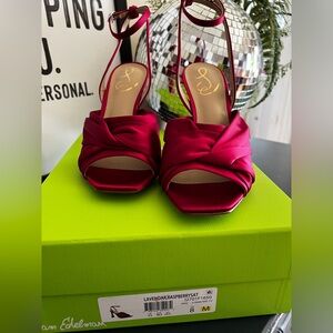Sam Edelman Raspberry Satin Heels